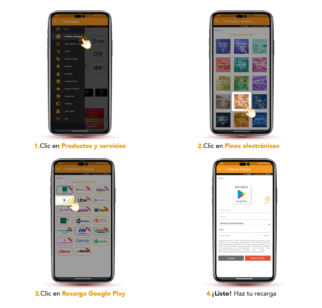 tarjeta de regalo de google play, para vender recargas telefónicas, Prontipagos el mejor aliado para tu negocio, es la mejor plataforma en línea para vender recargas electrónicas, recargas de tiempo aire en tu negocio usando tu computadora, tablet o celular y ganando la mejor comisión, venta de recargas electrónicas y pago de servicios recargas electrónicas por internet, distribuidor de recargas electrónicas, como pagar servicios, pagar cfe, pagar telmex, pagar la luz, pagar agua, pagar teléfono, recargas tae, como cobrar recibos, como cobrar servicios, como vender recargas de tiempo aire, pines electrónicos, tarjetas de regalo digitales, como hacer recargas desde mi celular, quiero vender recargas